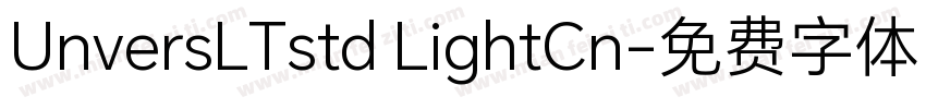 UnversLTstd LightCn字体转换